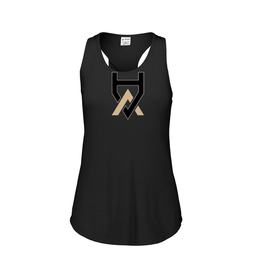 [3078.K94.S-LOGO1] Ladies Tri Blend Tank Top (Female Adult S, Black, Logo 1)
