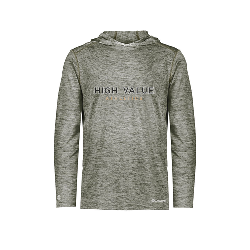 [FOLHCGGY-AS-LOGO2] Decker Men's Charge Hoodie (Adult S, Gray, Logo 2)