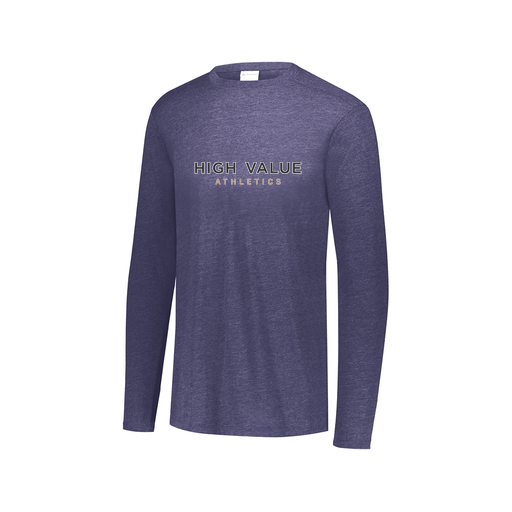 [3075.U22.XS-LOGO2] Men's LS Ultra-blend T-Shirt (Adult XS, Navy, Logo 2)