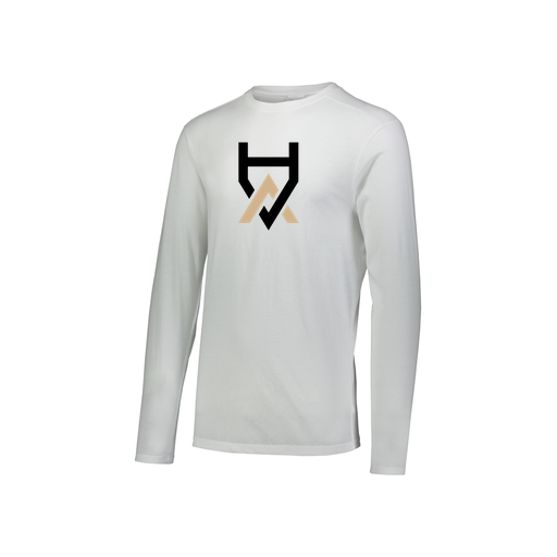 [FTLCUBWH-YS-LOGO1] Decker Youth Tri-Blend T-Shirt - Long Sleeve (Youth S, White, Logo 1)