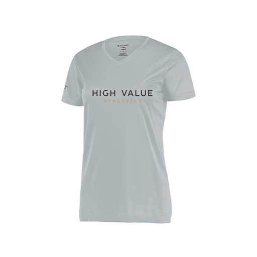 [222820.099.S-LOGO2] Ladies Movement Dri Fit Shirt (Female Adult S, Silver, Logo 2)
